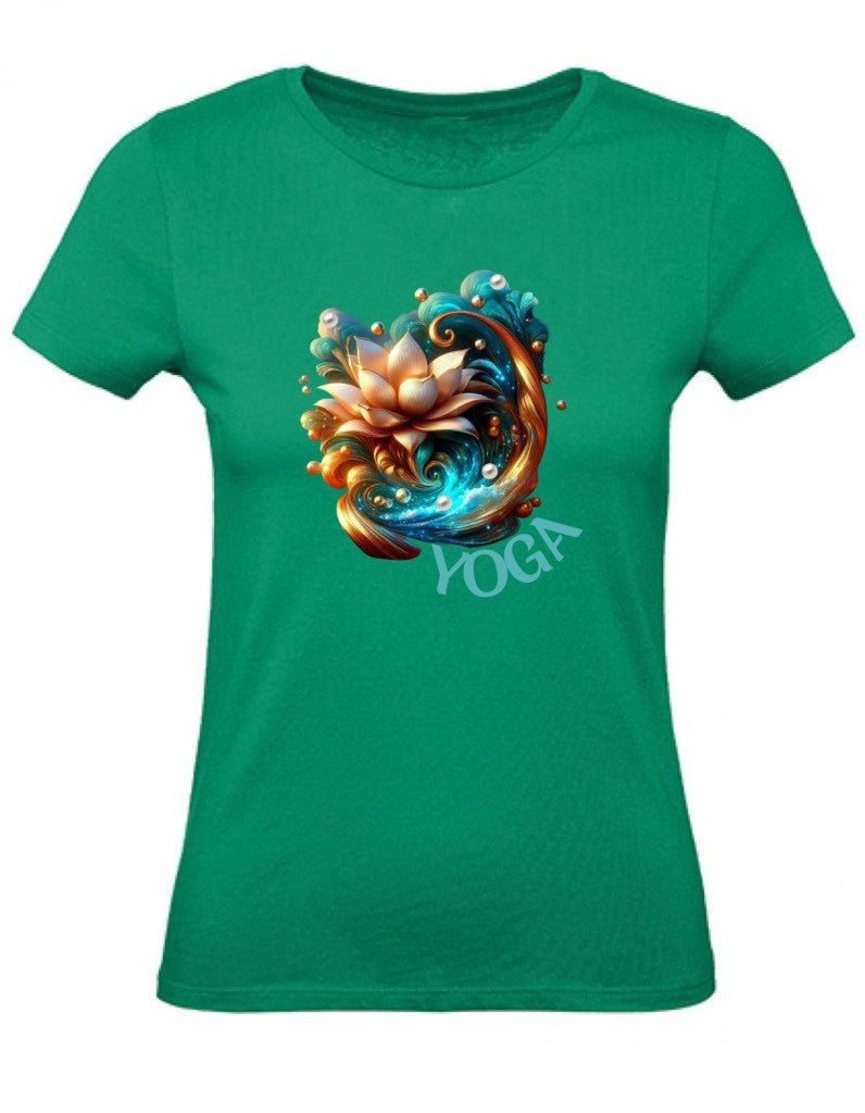 Balldiri T-Shirt Damen Yoga Wellness XS bis 2XL - grün - Balldiri