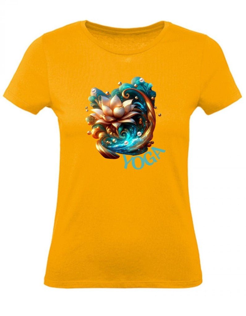 Balldiri T-Shirt Damen Yoga Wellness XS bis 2XL - apricot - Balldiri