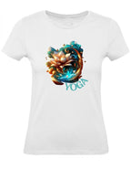 Balldiri T-Shirt Damen Yoga Wellness XS bis 2XL - weiß - Balldiri