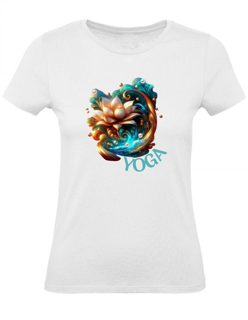 Balldiri T-Shirt Damen Yoga Wellness XS bis 2XL - weiß - Balldiri