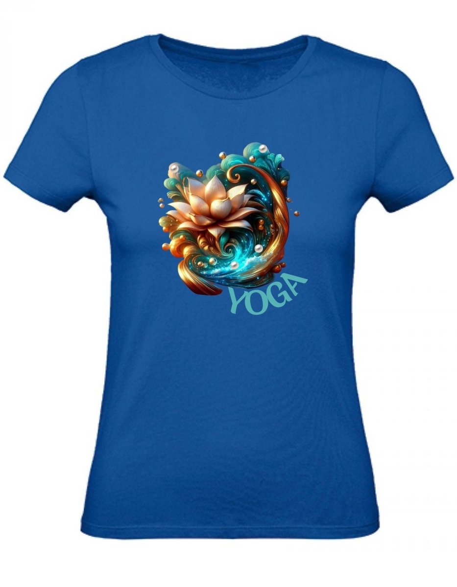 Balldiri T-Shirt Damen Yoga Wellness XS bis 2XL - royalblau - Balldiri