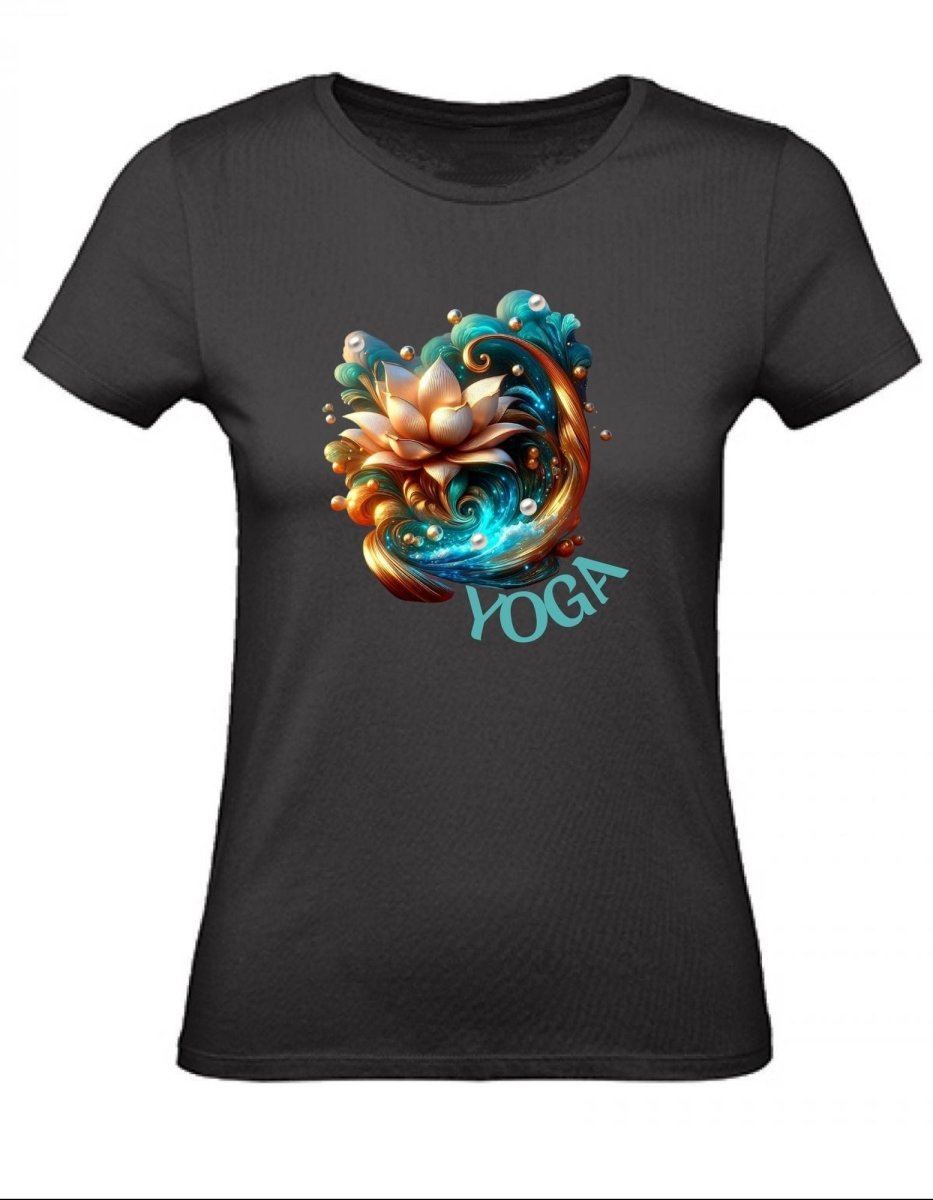 Balldiri T-Shirt Damen Yoga Wellness XS bis 2XL - schwarz - Balldiri