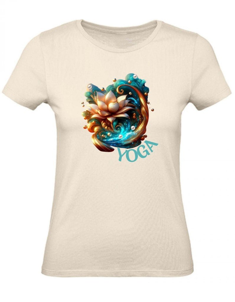 Balldiri T-Shirt Damen Yoga Wellness XS bis 2XL - ecru - Balldiri