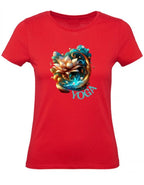 Balldiri T-Shirt Damen Yoga Wellness XS bis 2XL - rot - Balldiri