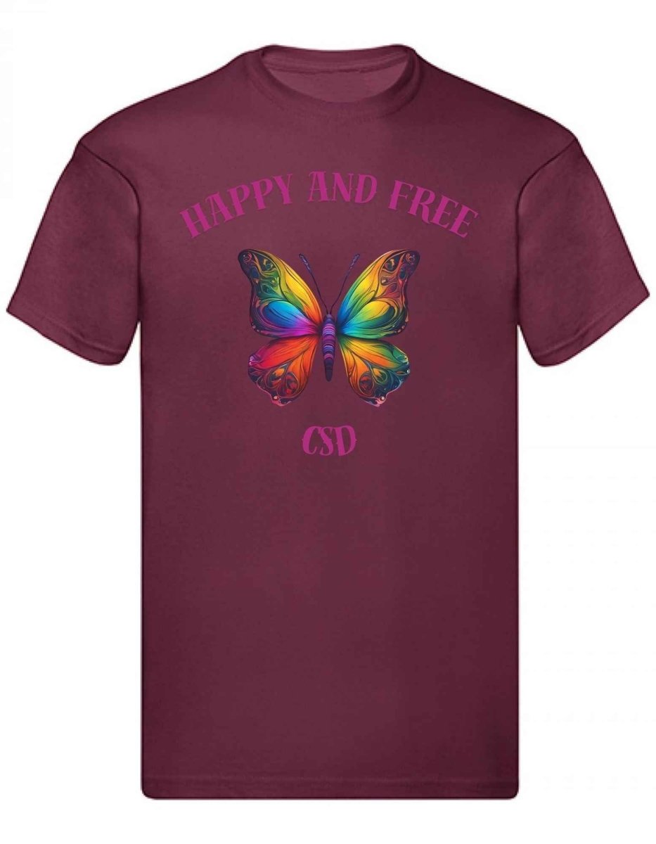 Balldiri T-Shirt Herren CSD LGBTQ S bis 5XL - bordeaux - Balldiri