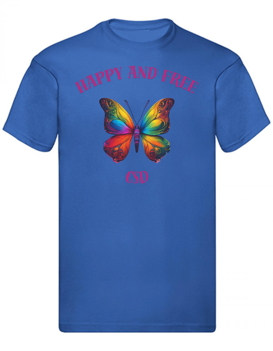 Balldiri T-Shirt Herren CSD LGBTQ S bis 5XL - blau - Balldiri