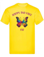 Balldiri T-Shirt Herren CSD LGBTQ S bis 5XL - kräftiges gelb - Balldiri