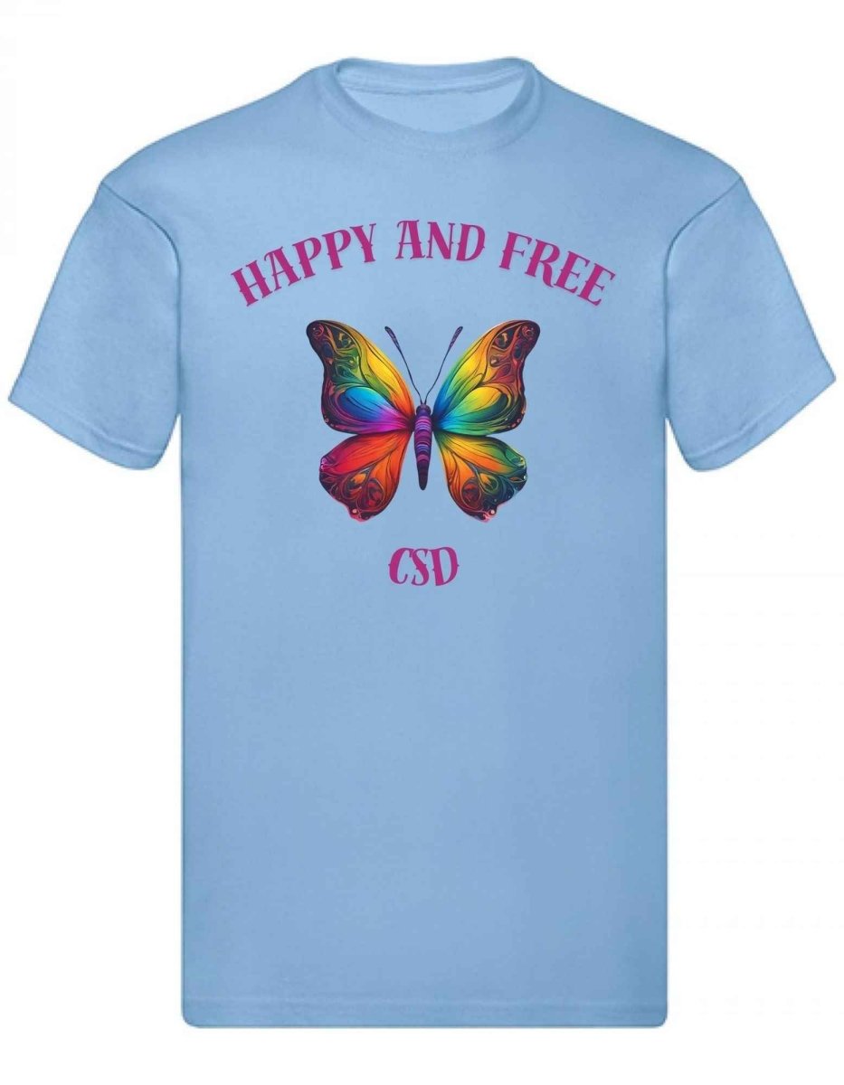 Balldiri T-Shirt Herren CSD LGBTQ S bis 5XL - hellblau - Balldiri