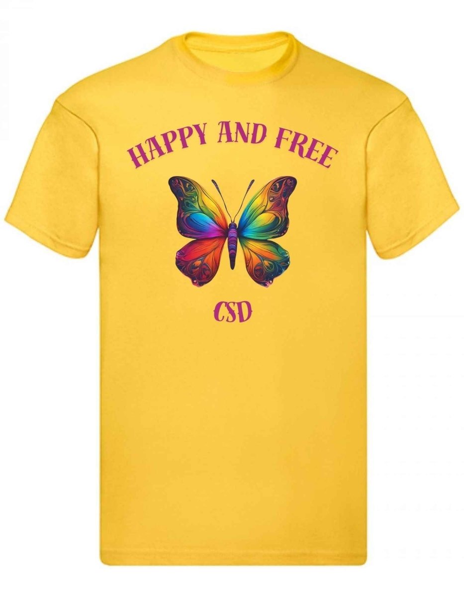 Balldiri T-Shirt Herren CSD LGBTQ S bis 5XL - gelb - Balldiri