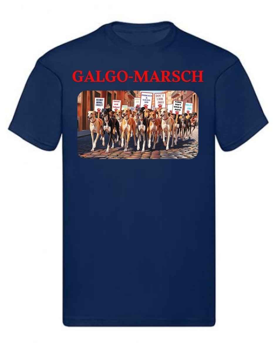 Balldiri T-Shirt Herren Galgo Marsch S bis 5XL - navy - Balldiri