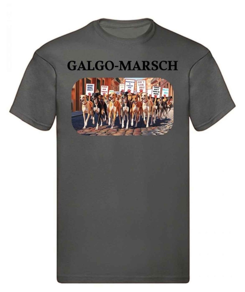 Balldiri T-Shirt Herren Galgo Marsch S bis 5XL - anthrazit - Balldiri
