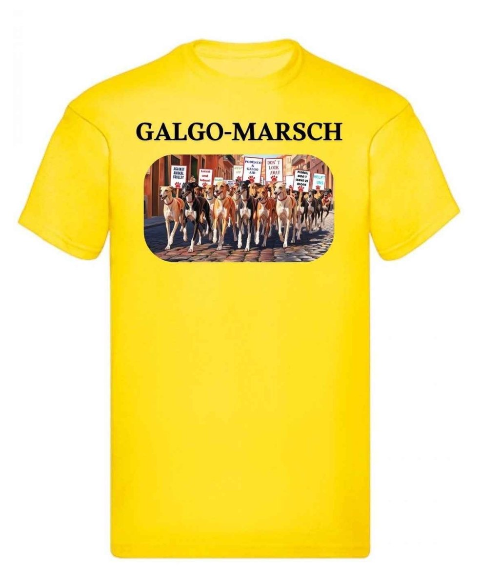 Balldiri T-Shirt Herren Galgo Marsch S bis 5XL - kräftiges gelb - Balldiri
