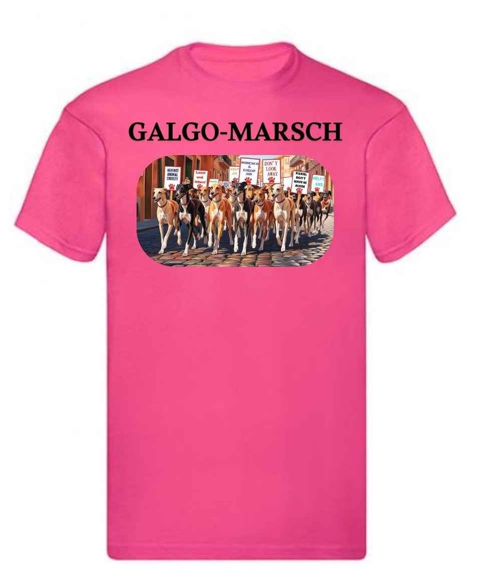 Balldiri T-Shirt Herren Galgo Marsch S bis 5XL - rosa - Balldiri