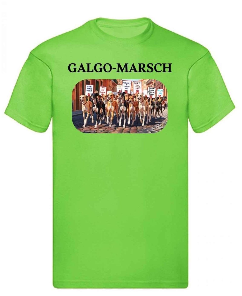 Balldiri T-Shirt Herren Galgo Marsch S bis 5XL - hellgrün - Balldiri
