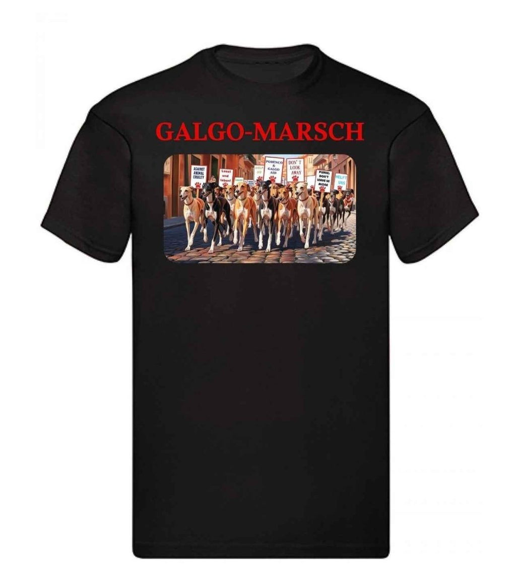 Balldiri T-Shirt Herren Galgo Marsch S bis 5XL - schwarz - Balldiri