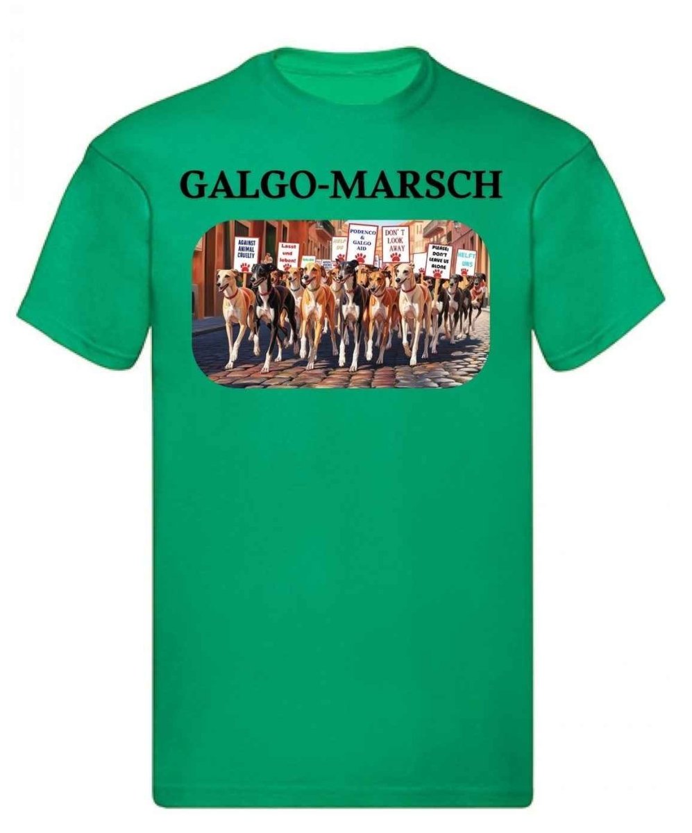 Balldiri T-Shirt Herren Galgo Marsch S bis 5XL - grün - Balldiri