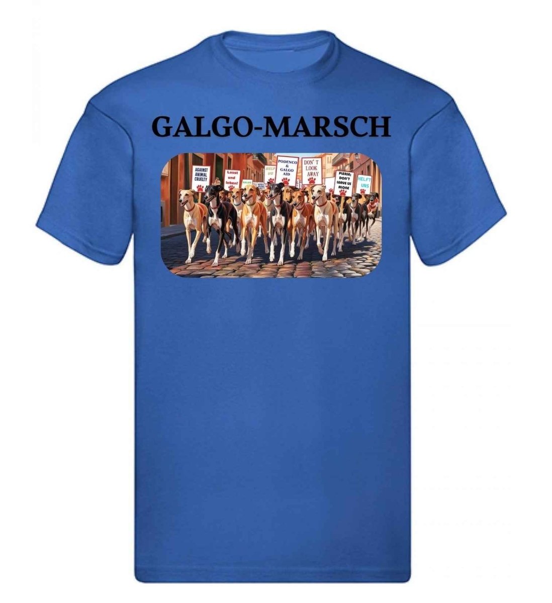 Balldiri T-Shirt Herren Galgo Marsch S bis 5XL - blau - Balldiri