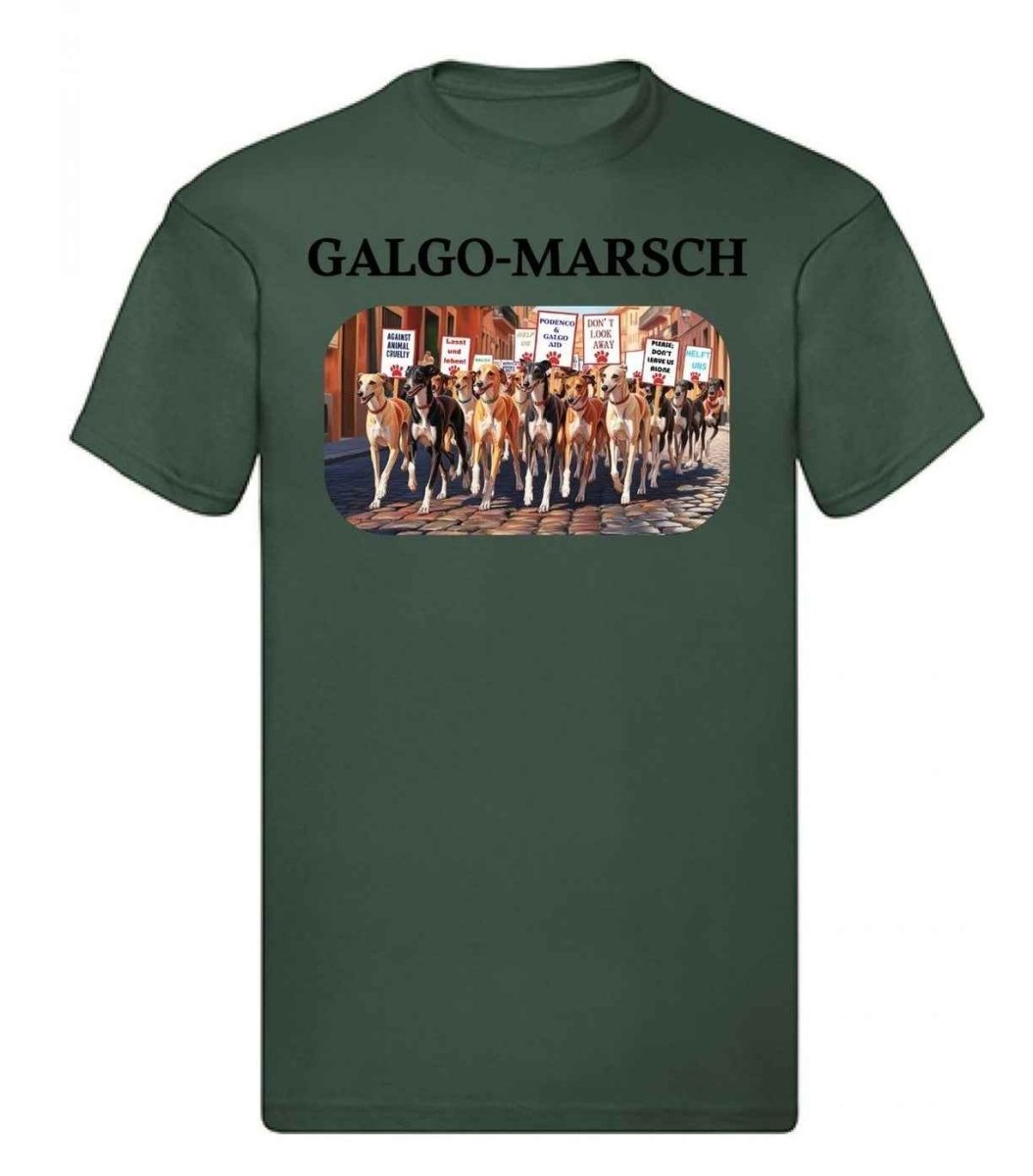 Balldiri T-Shirt Herren Galgo Marsch S bis 5XL - navy grün - Balldiri