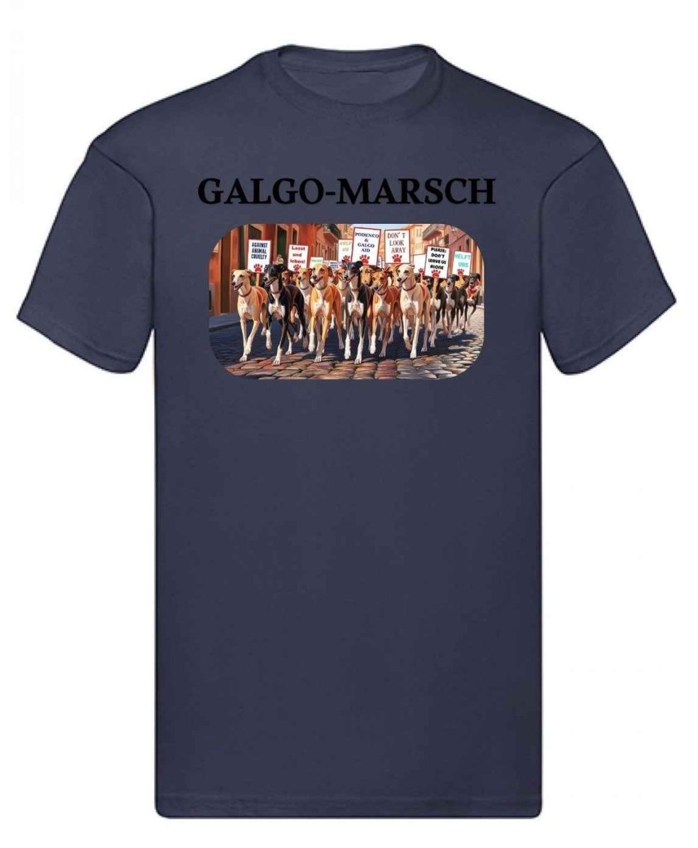 Balldiri T-Shirt Herren Galgo Marsch S bis 5XL - dunkelblau - Balldiri