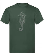 Balldiri T-Shirt Herren graues Seepferdchen S bis 5XL - navy grün - Balldiri