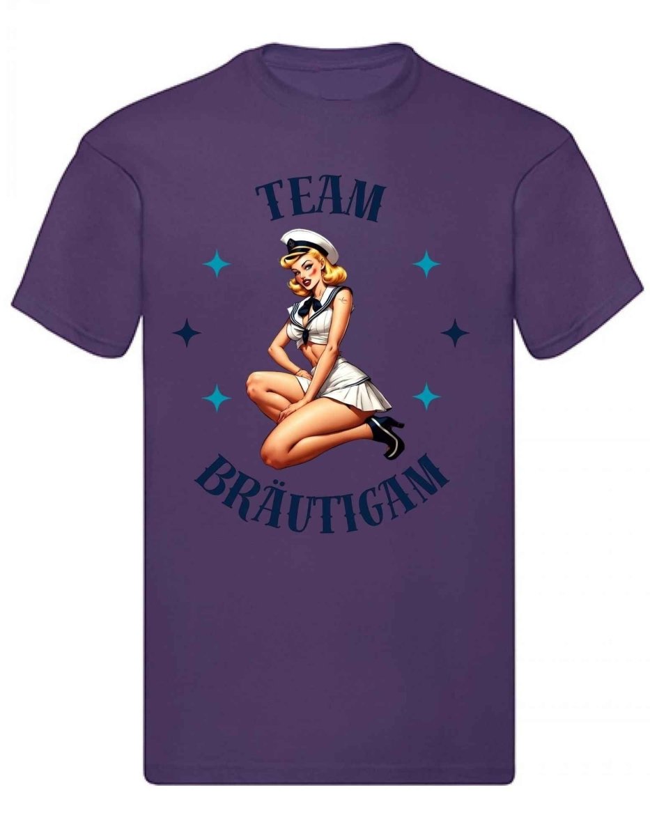 Balldiri T-Shirt Herren Junggesellenabschied S bis 5XL - purple - Balldiri