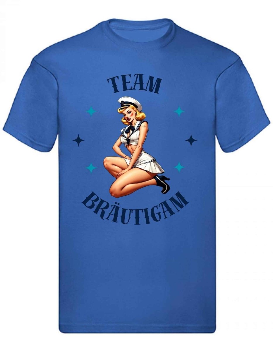 Balldiri T-Shirt Herren Junggesellenabschied S bis 5XL - blau - Balldiri