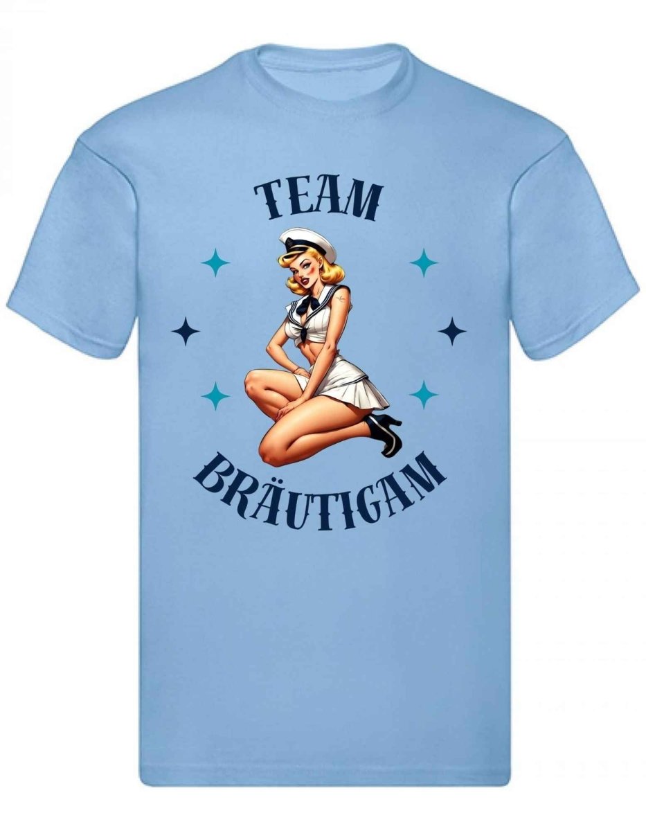Balldiri T-Shirt Herren Junggesellenabschied S bis 5XL - hellblau - Balldiri
