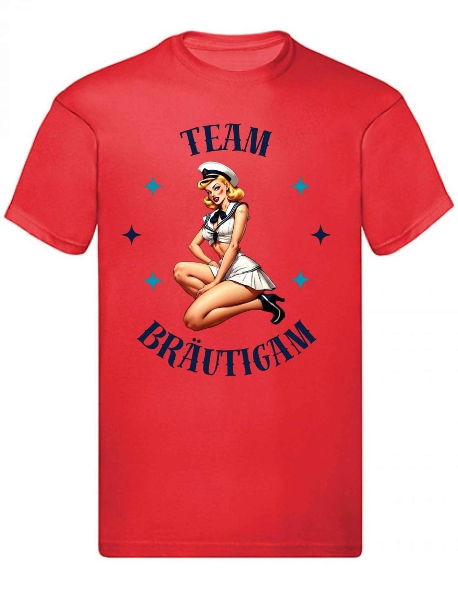 Balldiri T-Shirt Herren Junggesellenabschied S bis 5XL - rot - Balldiri
