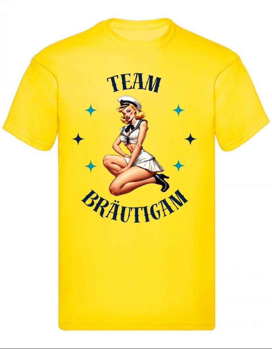 Balldiri T-Shirt Herren Junggesellenabschied S bis 5XL - kräftiges gelb - Balldiri