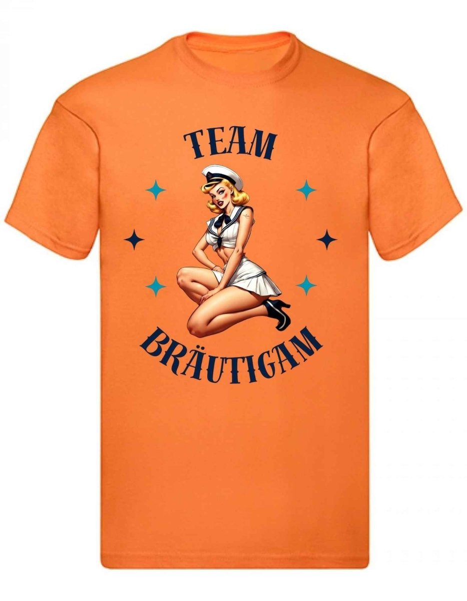 Balldiri T-Shirt Herren Junggesellenabschied S bis 5XL - orange - Balldiri