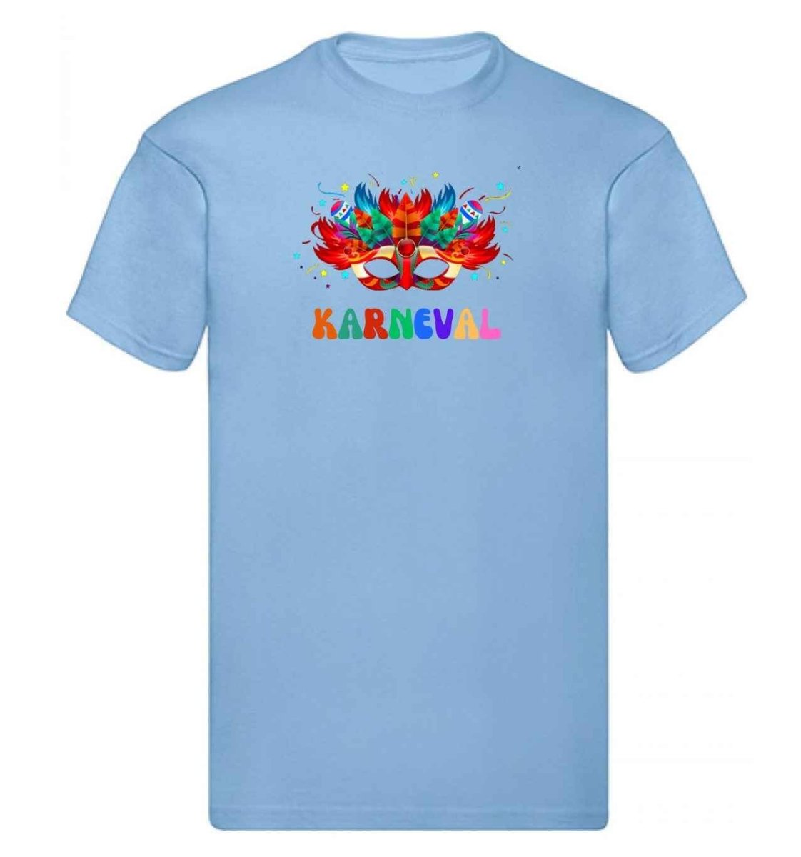 Balldiri T-Shirt Herren Karneval Fasching S bis 5XL - hellblau - Balldiri