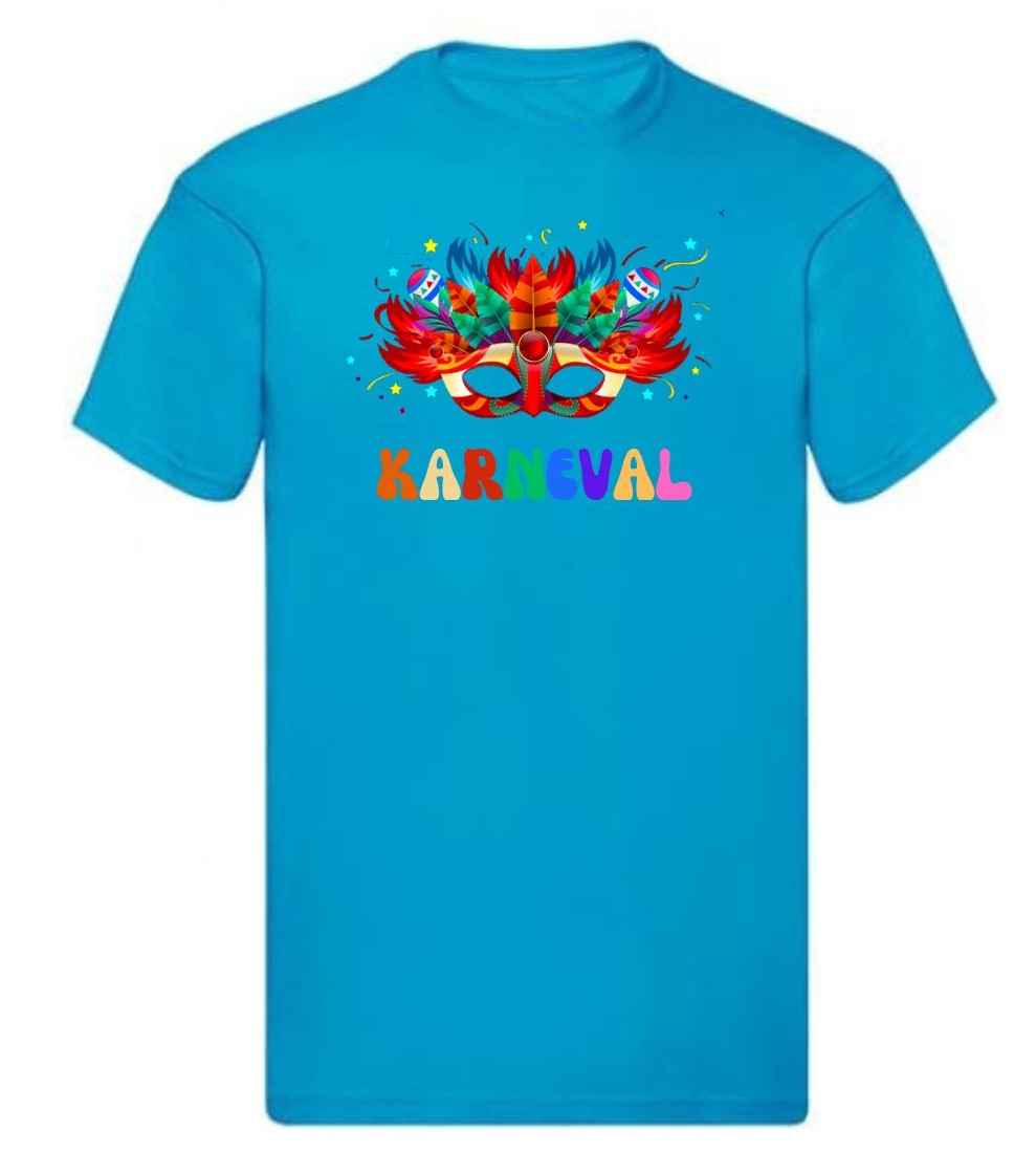 Balldiri T-Shirt Herren Karneval Fasching S bis 5XL - azurblau - Balldiri