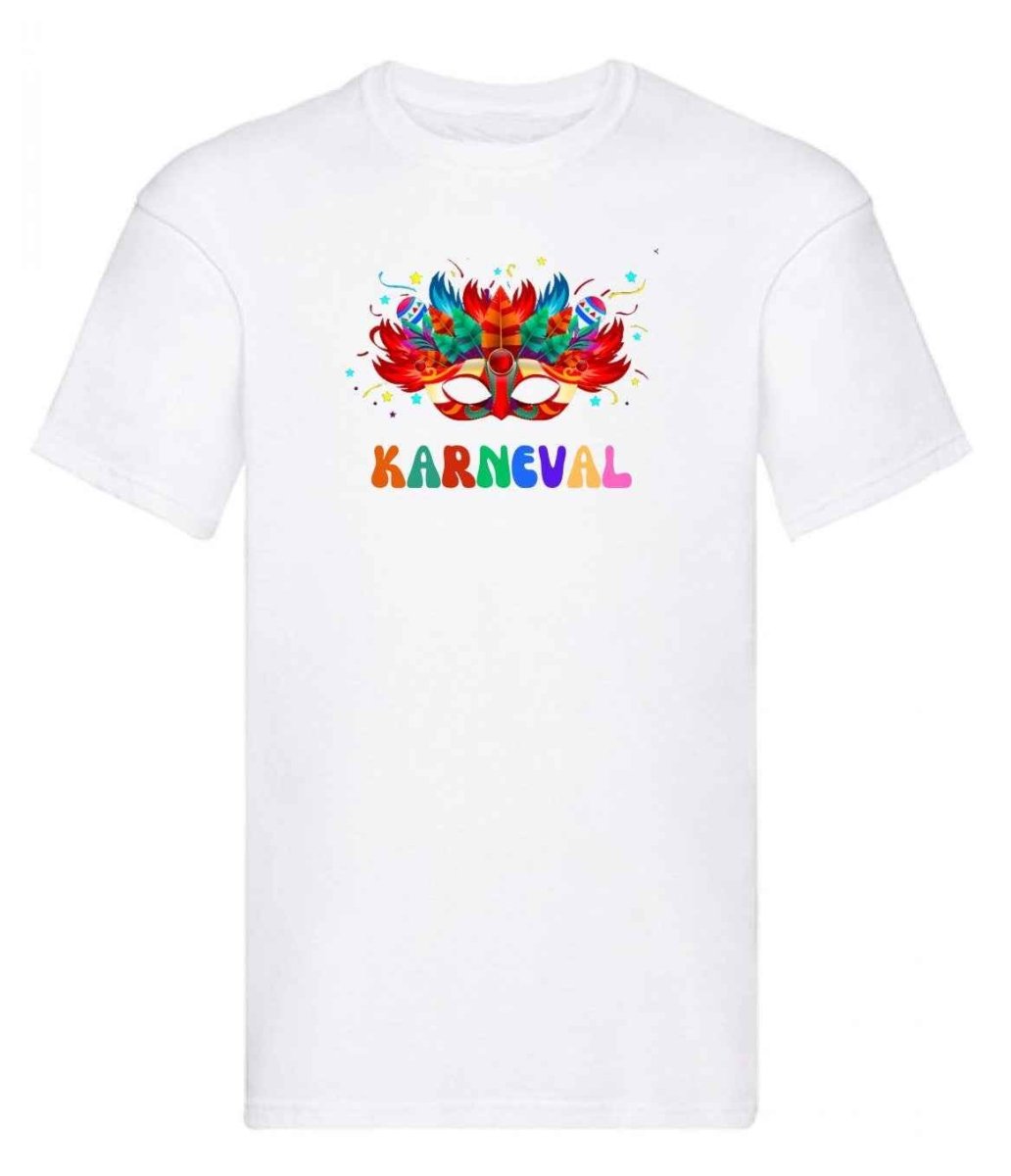 Balldiri T-Shirt Herren Karneval Fasching S bis 5XL - weiß - Balldiri