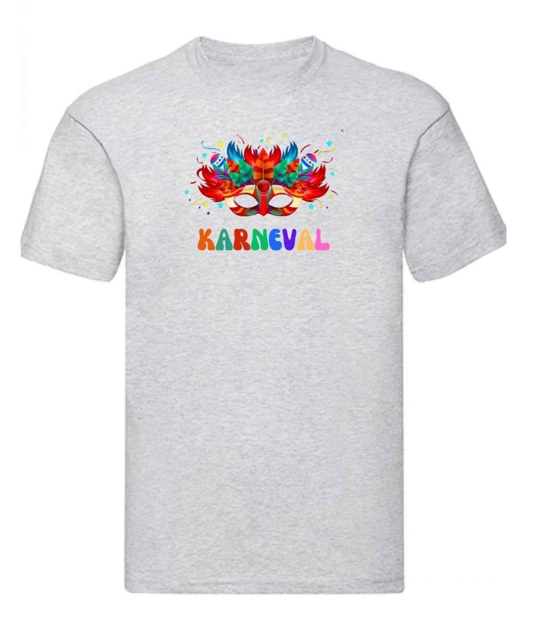 Balldiri T-Shirt Herren Karneval Fasching S bis 5XL - hellgrau - Balldiri