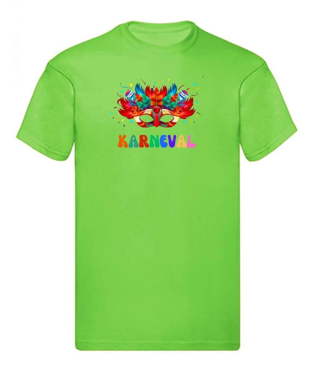 Balldiri T-Shirt Herren Karneval Fasching S bis 5XL - hellgrün - Balldiri
