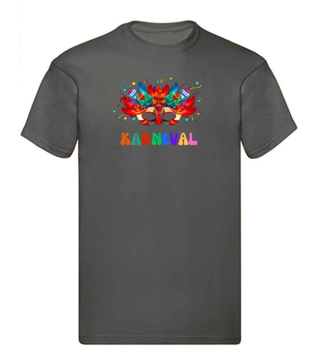 Balldiri T-Shirt Herren Karneval Fasching S bis 5XL - anthrazit - Balldiri