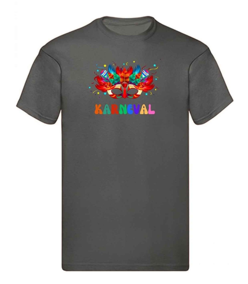 Balldiri T-Shirt Herren Karneval Fasching S bis 5XL - anthrazit - Balldiri