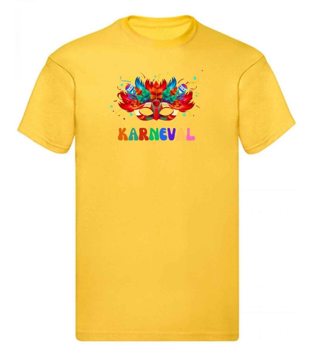 Balldiri T-Shirt Herren Karneval Fasching S bis 5XL - gelb - Balldiri