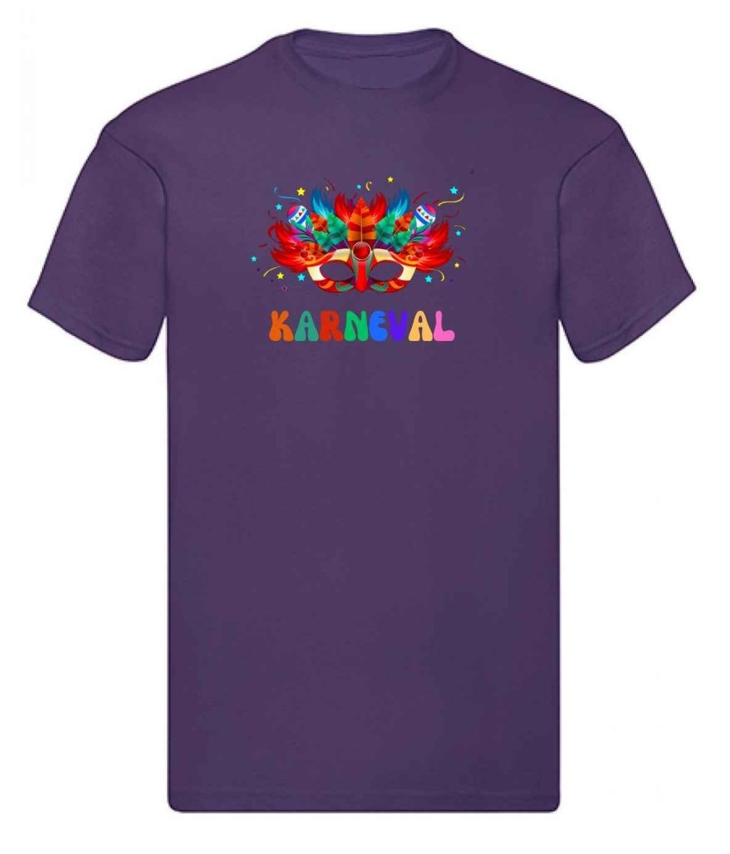 Balldiri T-Shirt Herren Karneval Fasching S bis 5XL - purple - Balldiri