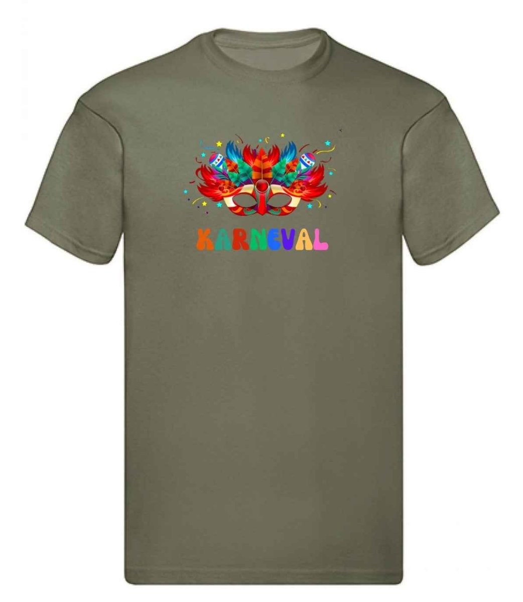 Balldiri T-Shirt Herren Karneval Fasching S bis 5XL - olivegrün - Balldiri