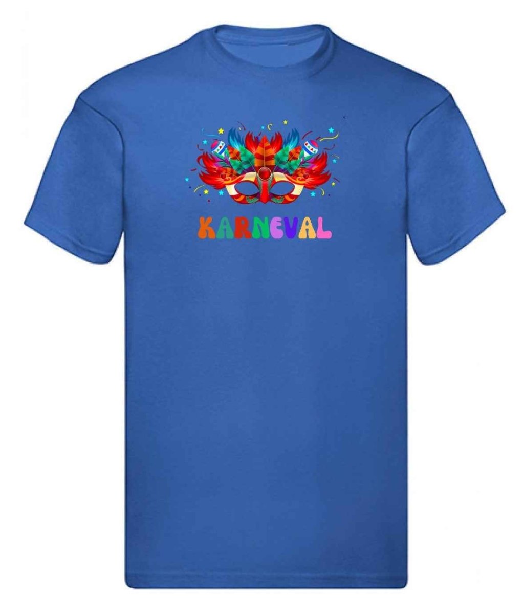 Balldiri T-Shirt Herren Karneval Fasching S bis 5XL - blau - Balldiri