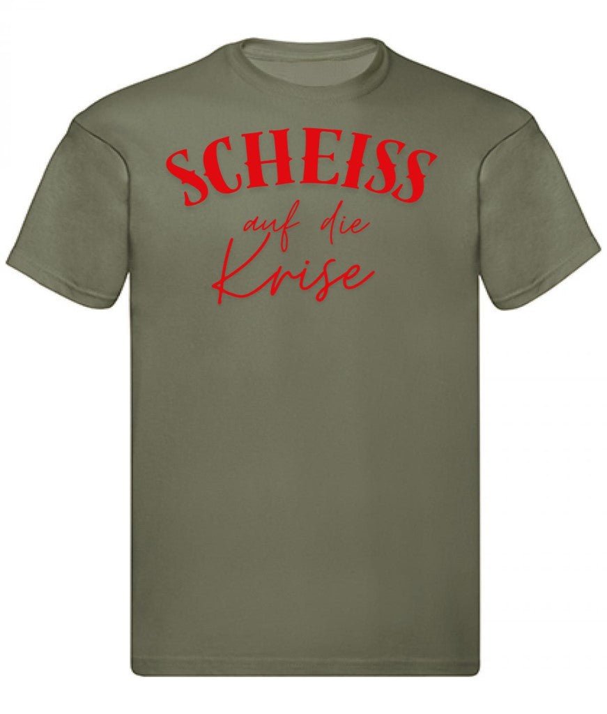 Balldiri T-Shirt Herren mit Spruch S bis 5XL - olivegrün - Balldiri