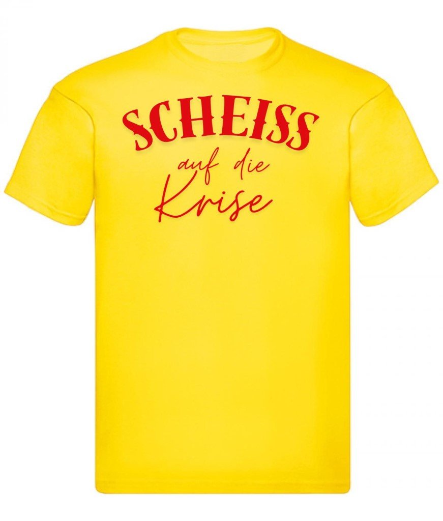 Balldiri T-Shirt Herren mit Spruch S bis 5XL - kräftiges gelb - Balldiri
