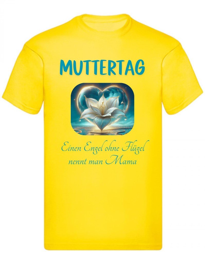 Balldiri T-Shirt Herren Muttertag S bis 5XL - kräftiges gelb - Balldiri