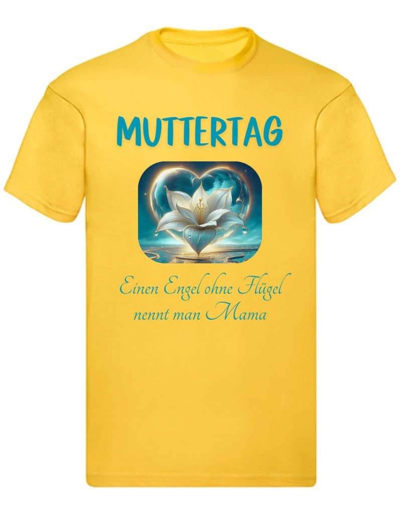 Balldiri T-Shirt Herren Muttertag S bis 5XL - gelb - Balldiri