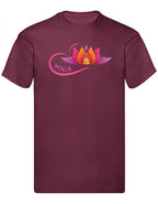 Balldiri T-Shirt Herren Yoga Buddha Relax Wellness S bis 5XL - bordeaux - Balldiri