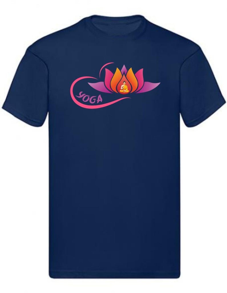 Balldiri T-Shirt Herren Yoga Buddha Relax Wellness S bis 5XL - navy - Balldiri
