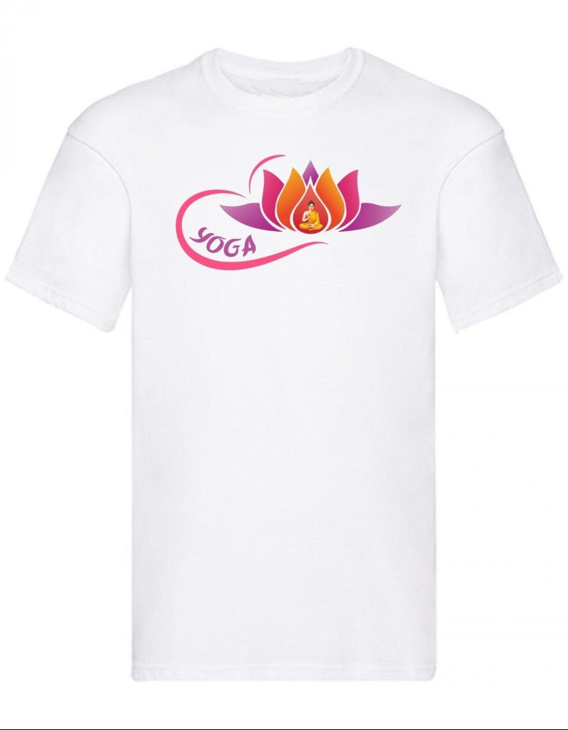 Balldiri T-Shirt Herren Yoga Buddha Relax Wellness S bis 5XL - weiß - Balldiri