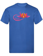 Balldiri T-Shirt Herren Yoga Buddha Relax Wellness S bis 5XL - blau - Balldiri