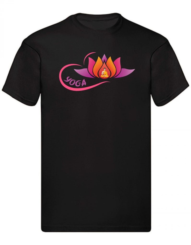 Balldiri T-Shirt Herren Yoga Buddha Relax Wellness S bis 5XL - schwarz - Balldiri